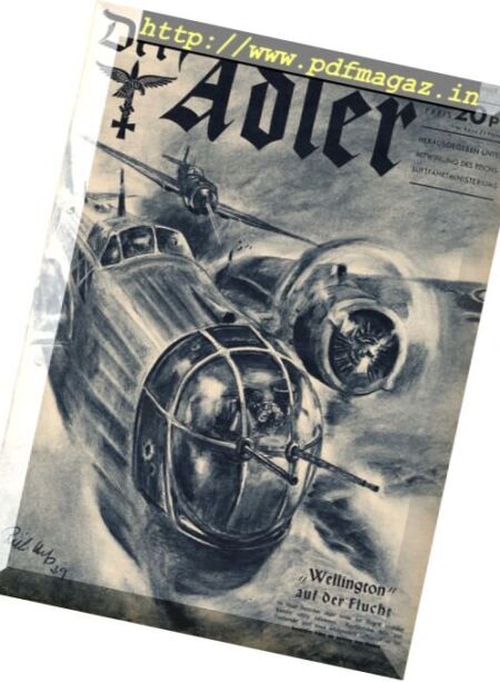 Der Adler – N 21, 28 November 1939 Cover