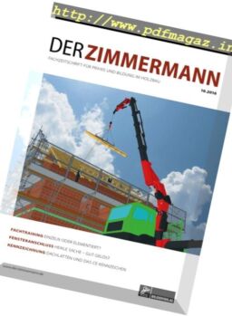 Der Zimmermann – Nr.10, 2016