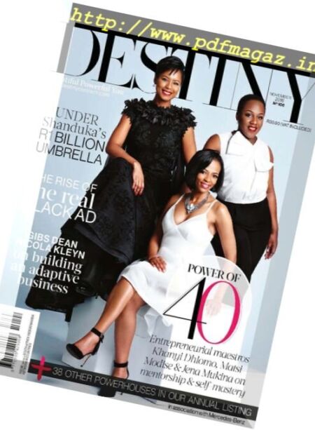 Destiny – November 2016 Cover