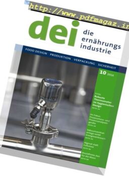 Die Ernahrungs Industrie – Nr.10, 2016