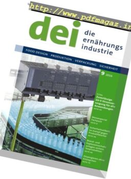 Die Ernahrungs Industrie – Nr.9, 2016