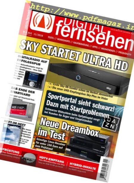 Digital Fernsehen – Nr.11 2016 Cover