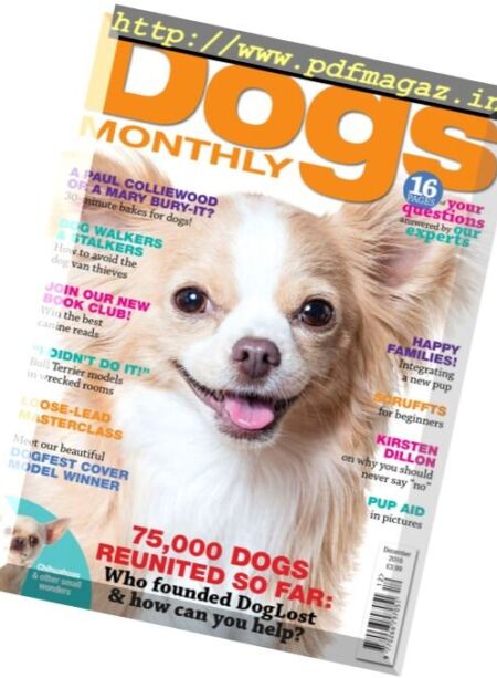 Dogs Monthly – December 2016 Cover
