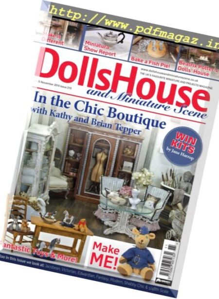 Dolls House and Miniature Scene – November 2016 Cover