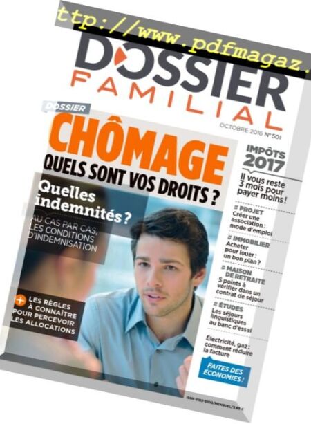 Dossier Familial – Octobre 2016 Cover
