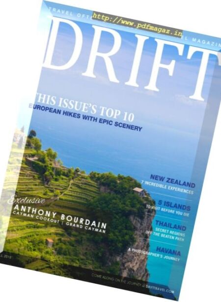 Drift Travel Magazine – Fall 2016 Cover