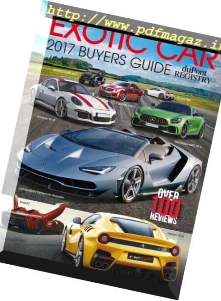 duPont REGISTRY – Exotic Car Buyers Guide 2017 Cover