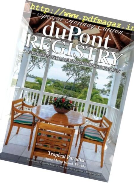 duPontREGISTRY Homes – December 2016 Cover