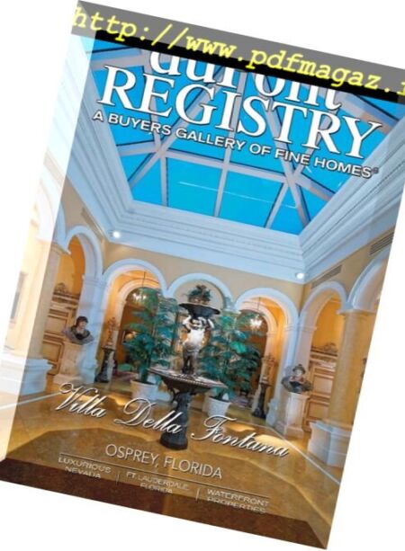 duPontREGISTRY Homes – November 2016 Cover