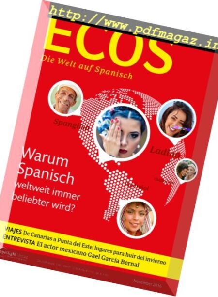 Ecos – November 2016 Cover