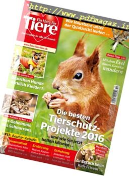 Ein Herz fur Tiere – Oktober 2016