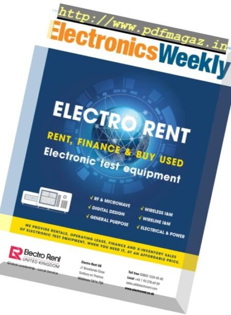 Electronics Weekly – 9 November 2016 Cover