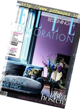 Elle Decoration Sweden – Oktober 2016