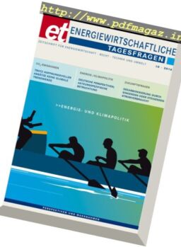 Energiewirtschaftliche Tagesfragen – Nr.10, 2016
