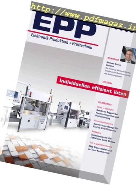 EPP – Oktober 2016 Cover