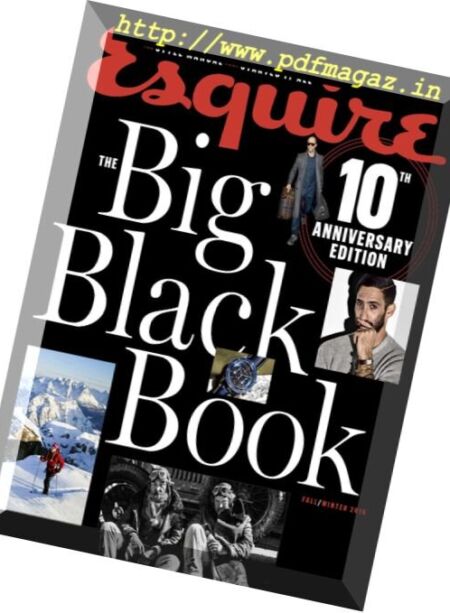 Esquire’s Big Black Book – Fall 2016 Cover