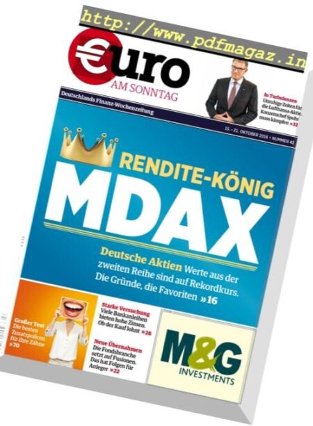 Euro am Sonntag – 15 Oktober 2016 Cover