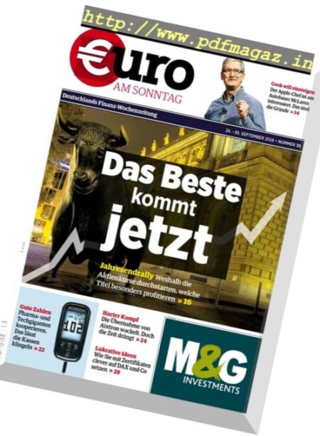Euro am Sonntag – 24 September 2016 Cover