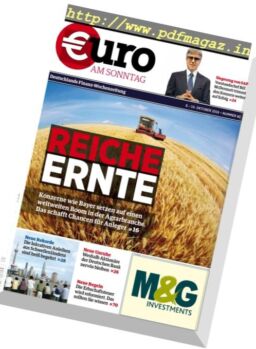 Euro am Sonntag – 8 Oktober 2016