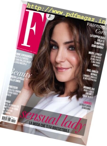 F – 19 Ottobre 2016 Cover