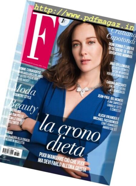 F – 21 Settembre 2016 Cover