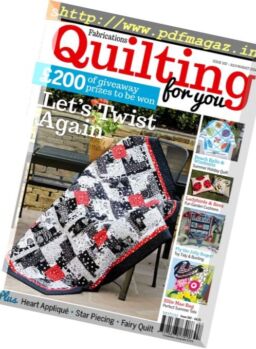 Fabrications Quilting for You – July-August 2016