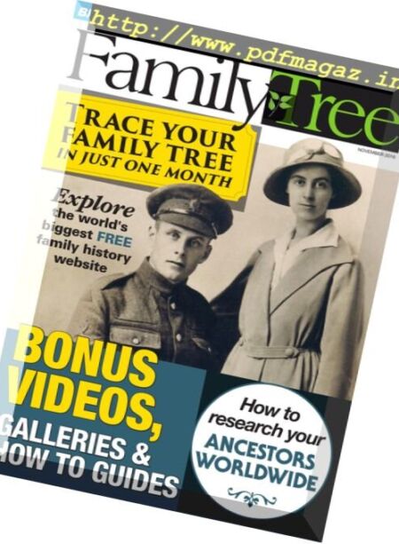 Family Tree UK – November 2016 Cover