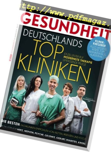 Focus Gesundheit – November Dezember 2016 Cover