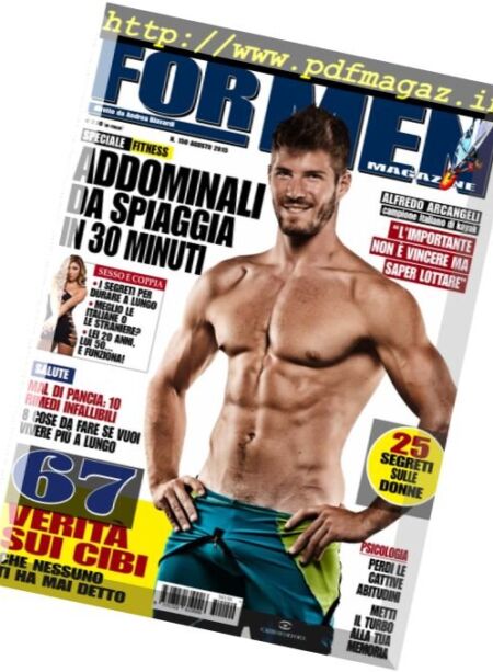For Men Magazine – Agosto 2015 Cover
