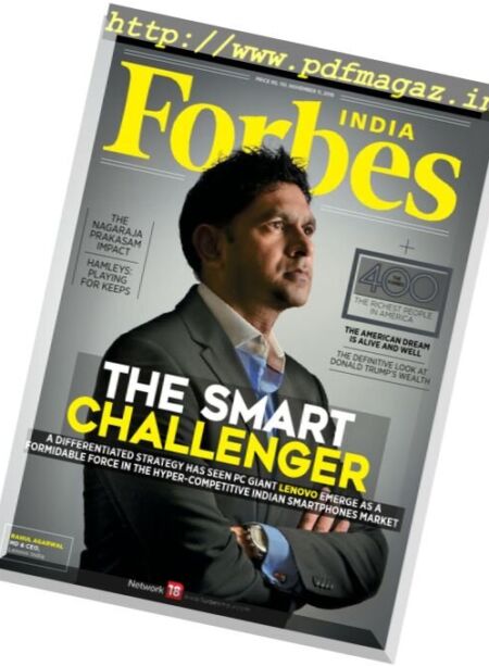 Forbes India – 11 November 2016 Cover