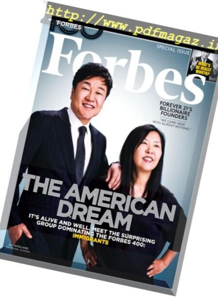 Forbes USA – 25 October 2016 Cover