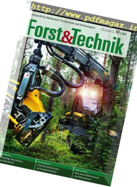Forst & Technik – Nr.10 2016 Cover