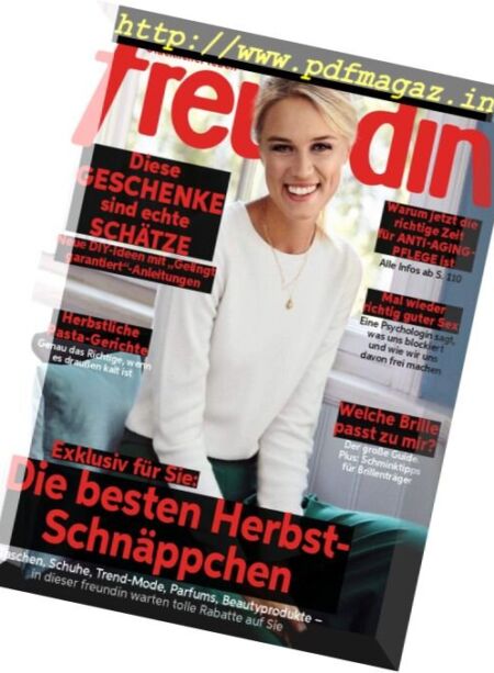 Freundin – 2 November 2016 Cover