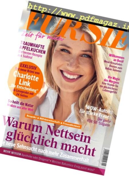 Fur Sie – 12 September 2016 Cover