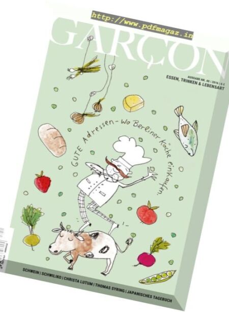 Garcon Magazin – Nr. 40, 2016 Cover