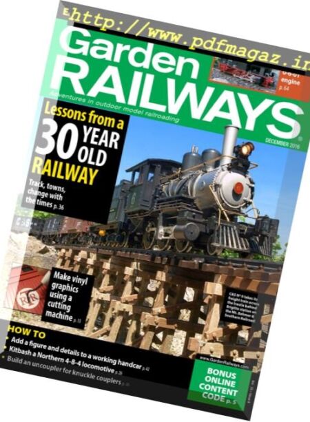 Garden Railways – December 2016 Cover