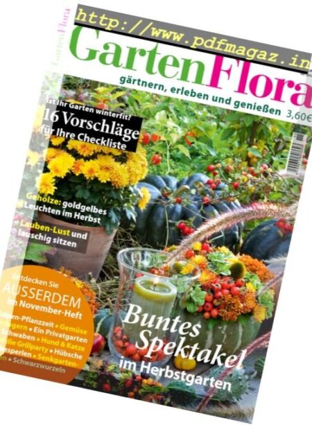 Garten Flora – November 2016 Cover