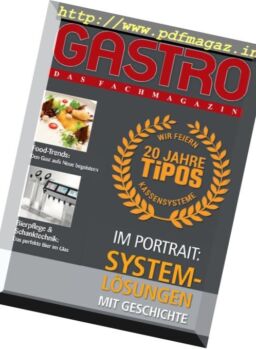 Gastro das Fachmagazin – Oktober 2016