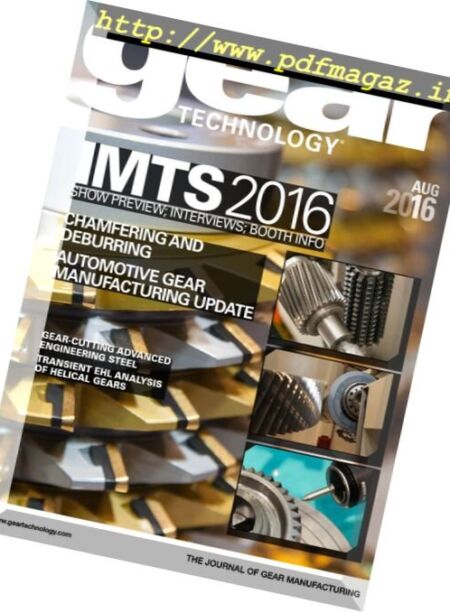 Gear Technology – August 2016 Cover