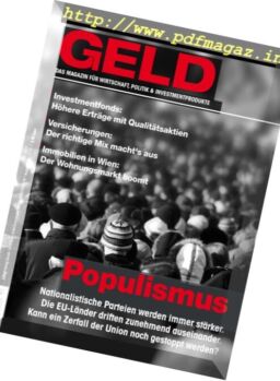 Geld Magazine – Oktober 2016