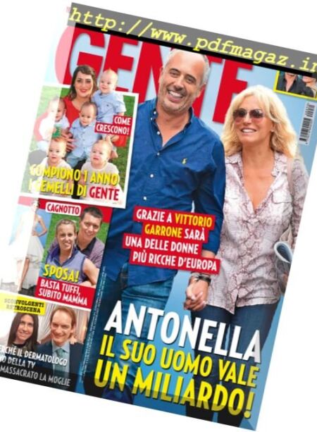 Gente Italia – 4 Ottobre 2016 Cover