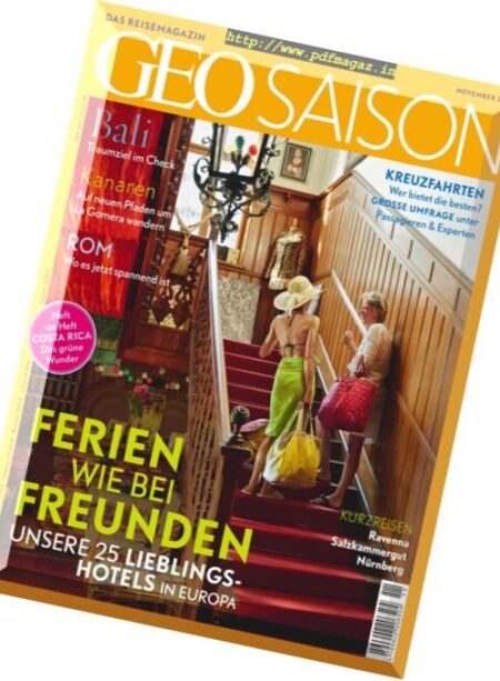 Geo Saison – November 2016 Cover
