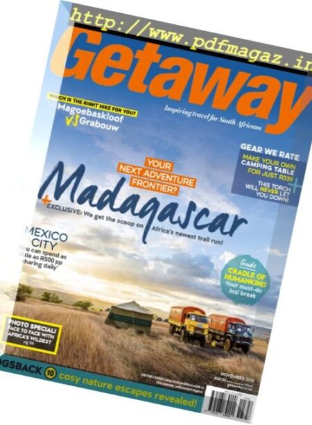 Getaway – November 2016 Cover
