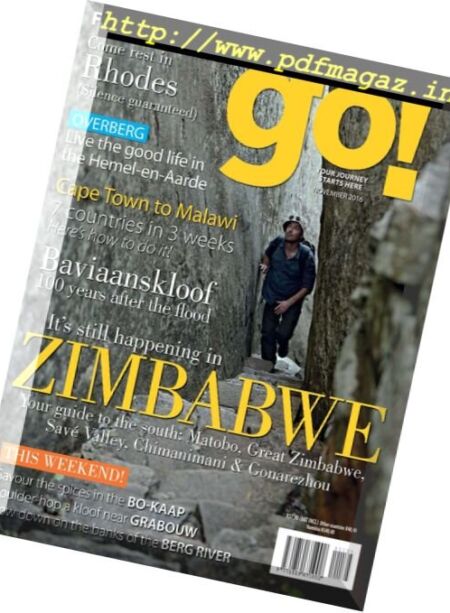go! South Africa – November 2016 Cover