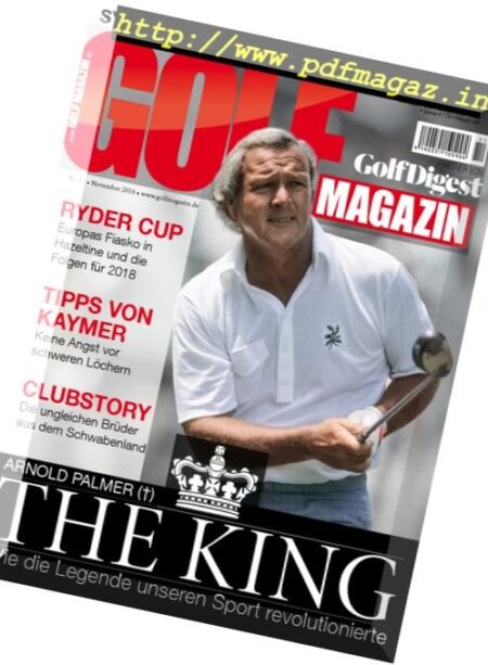 Golf Magazin – November 2016 Cover