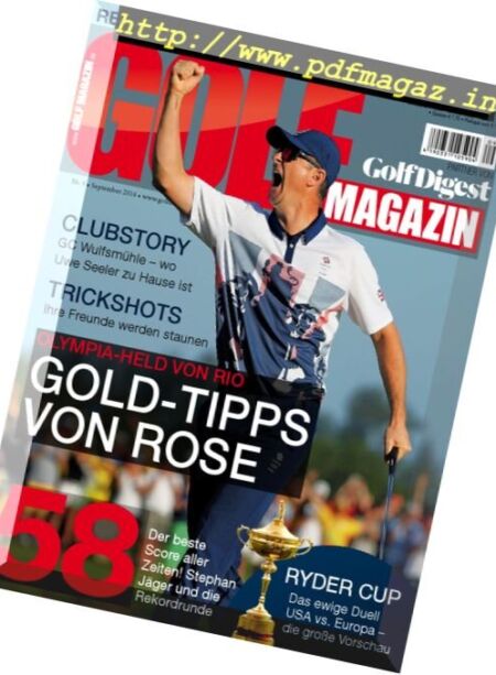 Golf Magazin – September 2016 Cover