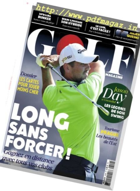 Golf Magazine France – Novembre 2016 Cover