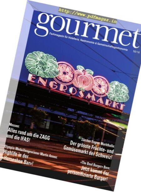 Gourmet – Oktober 2016 Cover