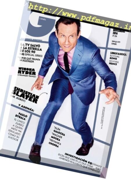 GQ Spain – Noviembre 2016 Cover