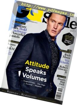 GQ Style South Africa – Spring – Summer 2016-2017